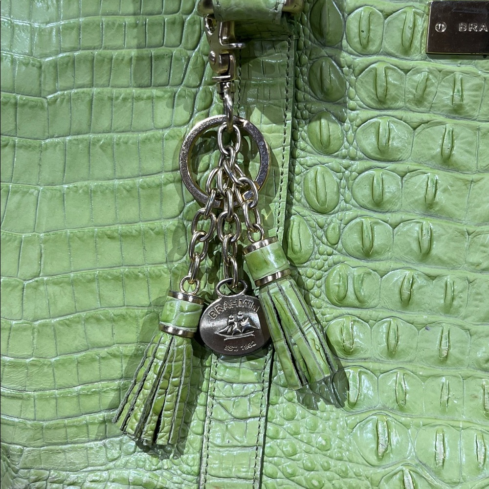 Brahmin lime green overnight bag - Picture 9 of 13